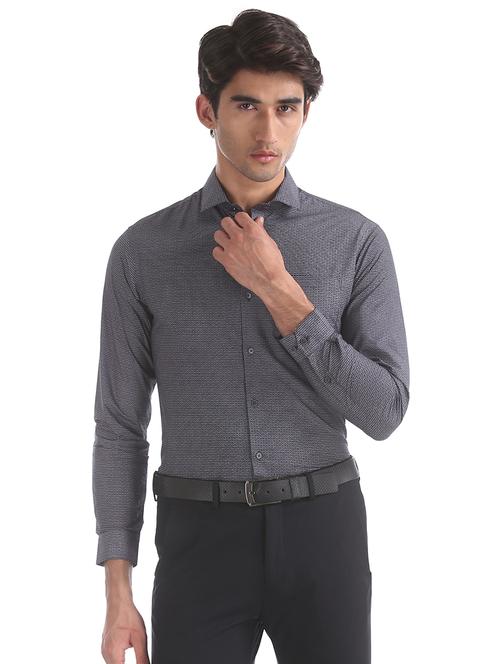 purple printed formal shirt - 17727865 - Very Small Image - 1