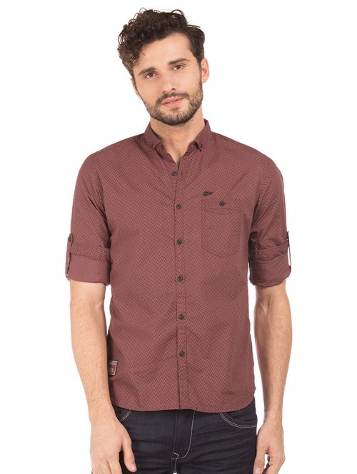 red printed casual shirt - 17728132 - Very Small Image - 1