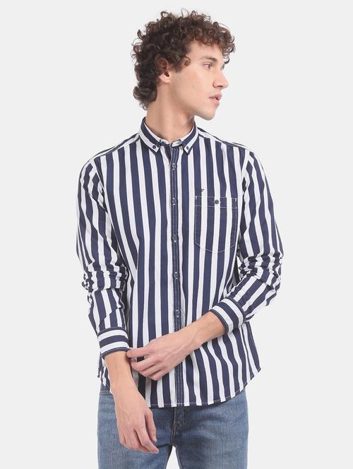 mens stripes casual shirt - 17728292 - Very Small Image - 1