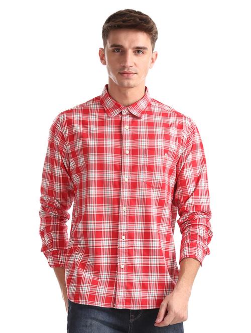 red checkered casual shirt - 17728642 - Very Small Image - 1