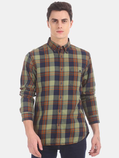 green checkered casual shirt - 17728723 - Very Small Image - 1