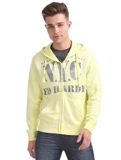 yellow chest print sweatshirt - 17728833 - Very Small Image - 1