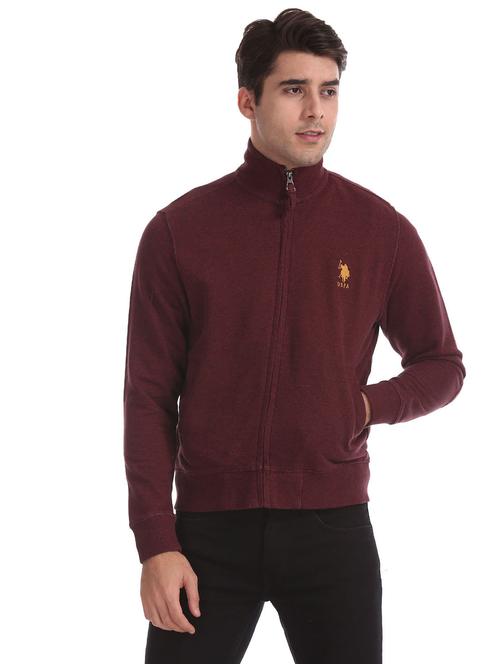 maroon solid sweatshirt - 17728943 - Very Small Image - 1