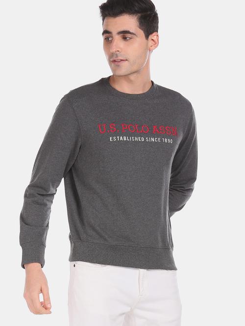 mens chest print sweatshirt - 17728978 - Very Small Image - 1