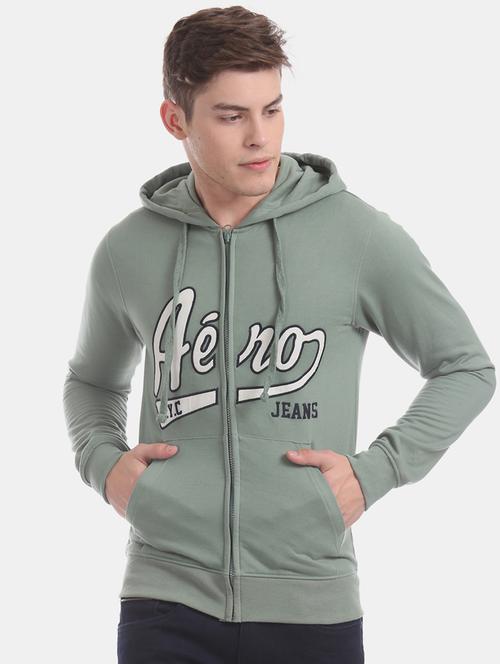olive green applique sweatshirt - 17729108 - Very Small Image - 1