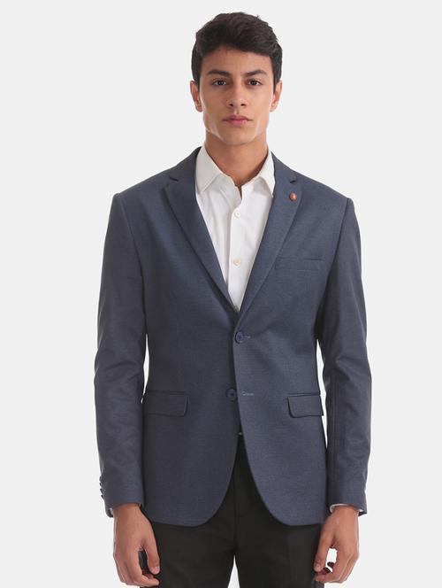 navy blue single breasted formal blazer - 17729581 - Very Small Image - 1