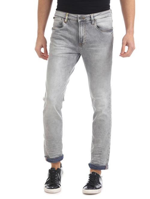 grey light washed denim jeans - 17731807 - Very Small Image - 1