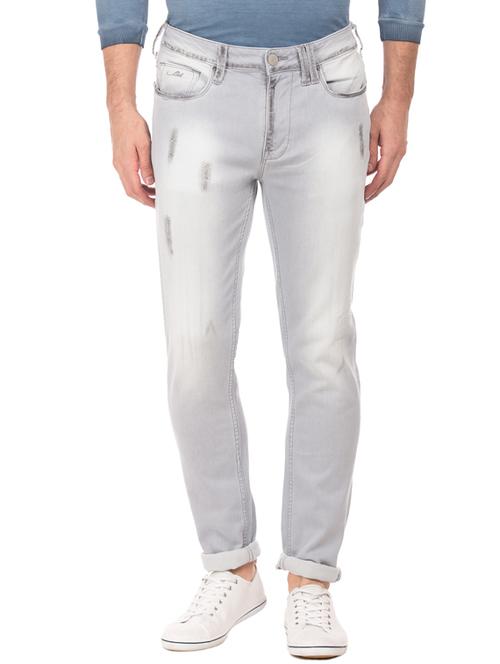 grey light washed denim jeans - 17731873 - Very Small Image - 1