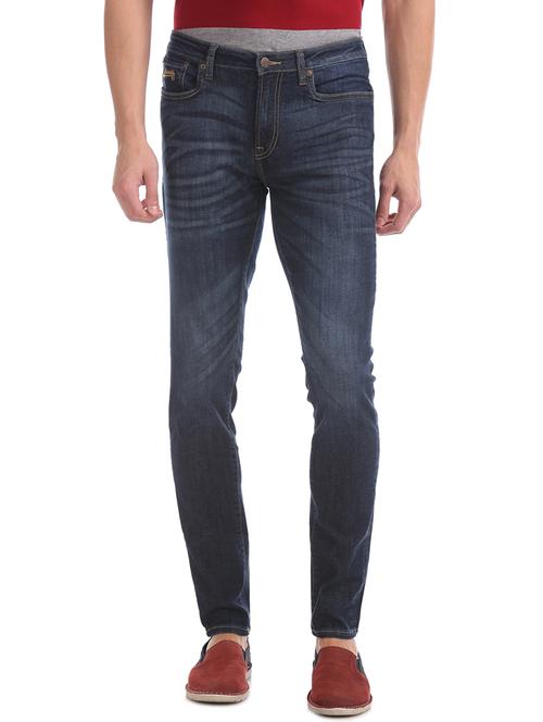blue light washed denim jeans - 17731906 - Very Small Image - 1