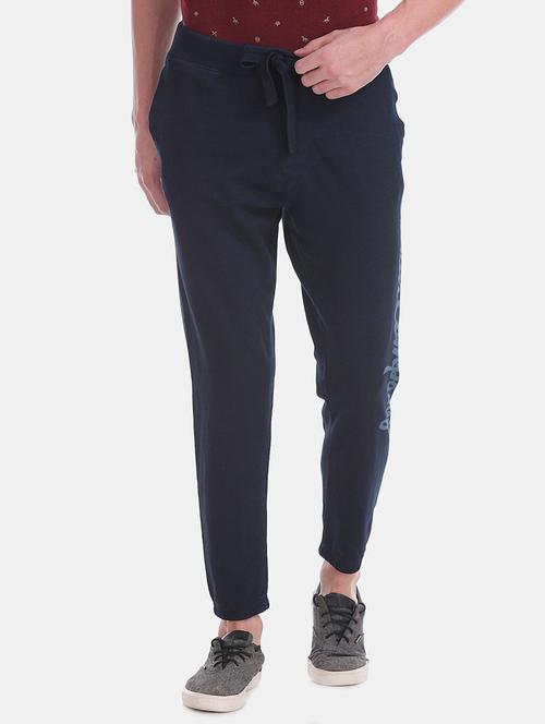 navy blue printed jogger - 17732016 - Very Small Image - 1
