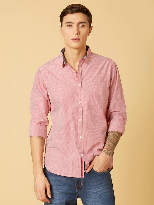 red striped casual shirt - 17732211 - Very Small Image - 1