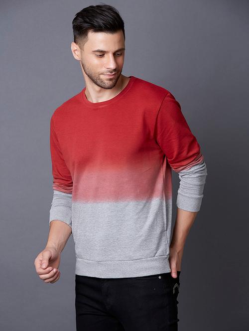 red ombre sweatshirt - 17732259 - Very Small Image - 1