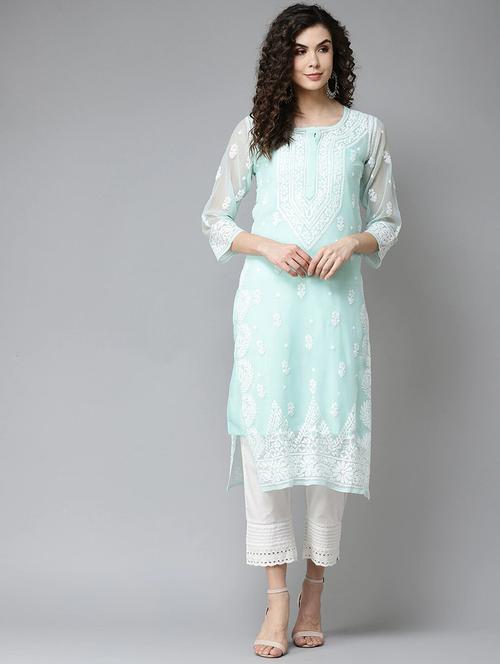 women's straight kurta - 17732558 - Very Small Image - 1