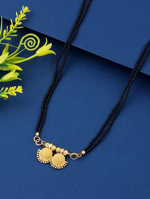 gold beads mangalsutra - 17733040 - Very Small Image - 1