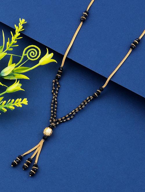 gold beads mangalsutra - 17733043 - Very Small Image - 1