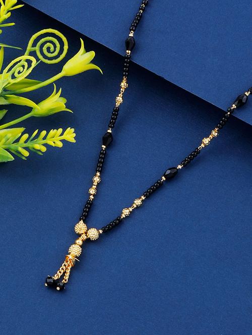 gold beads mangalsutra - 17733064 - Very Small Image - 1