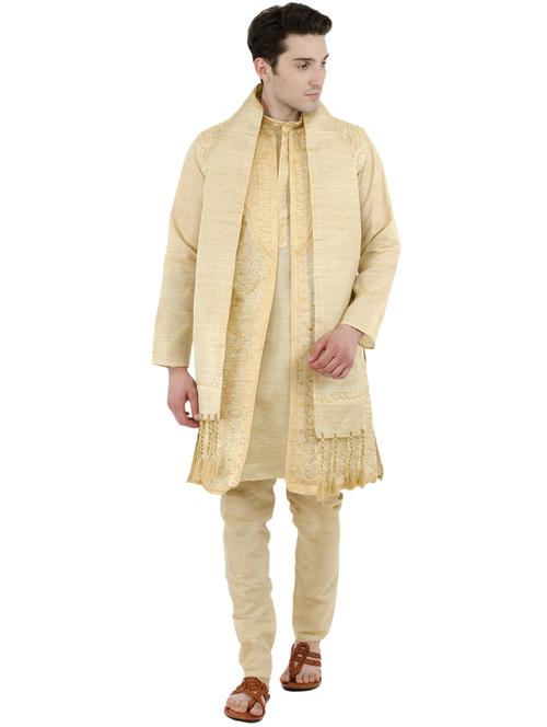 beige kurta pyjama ethnic wear set - 17733167 - Very Small Image - 1