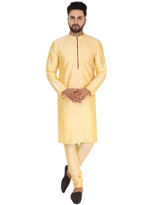 beige kurta pyjama ethnic wear set - 17733223 - Very Small Image - 1