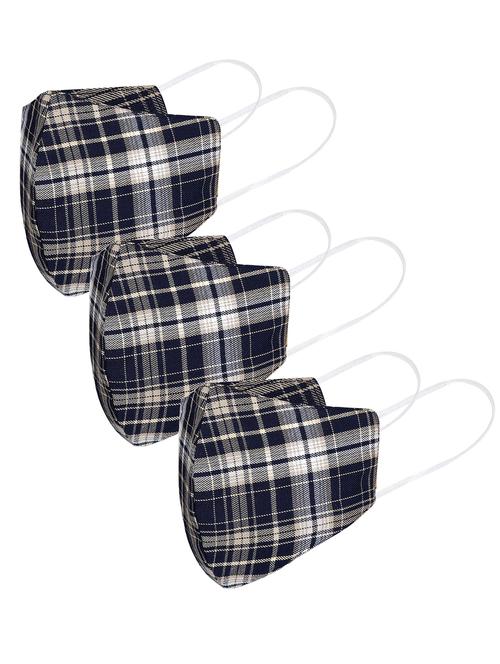 multi colored cotton anti-pollution men mask (pack of 3) - 17733585 - Very Small Image - 1