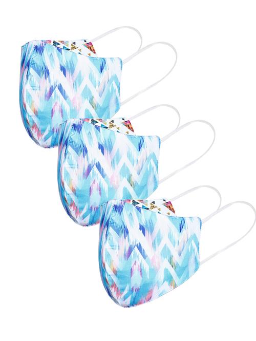 multi colored cotton anti-pollution men mask (pack of 3) - 17733594 - Very Small Image - 1