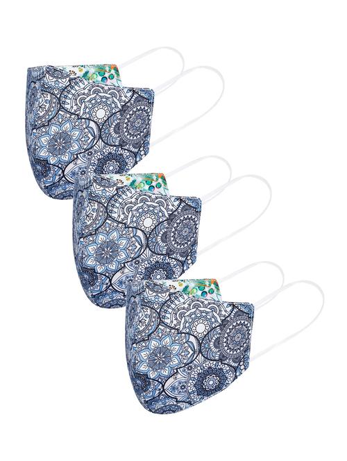 multi colored cotton anti-pollution men mask (pack of 3) - 17733604 - Very Small Image - 1