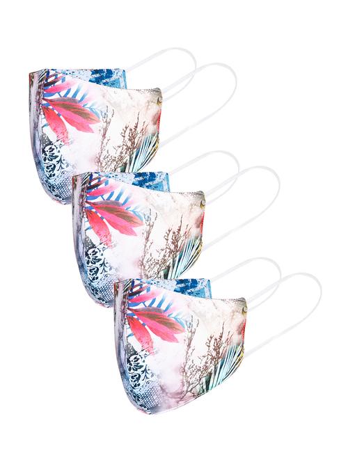 multi colored cotton anti-pollution men mask (pack of 3) - 17733606 - Very Small Image - 1