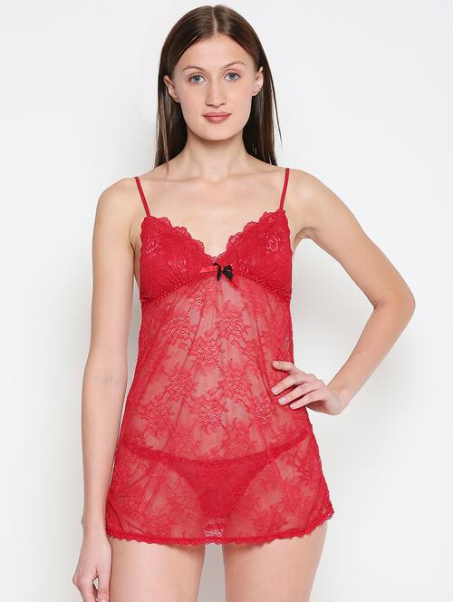 red net babydoll - 17733925 - Very Small Image - 1