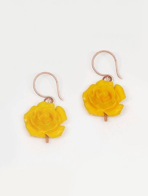 yellow ceramic drop earrings - 17734183 - Very Small Image - 1