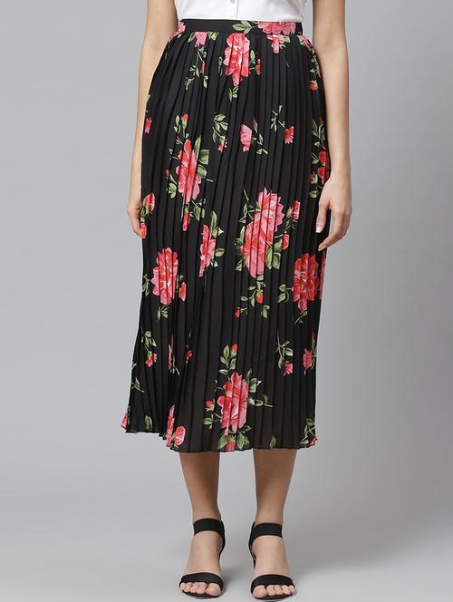 high-rise flared skirt - 17735130 - Very Small Image - 1