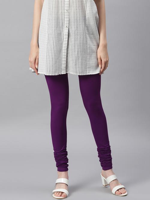 full length solid leggings - 17735200 - Very Small Image - 1