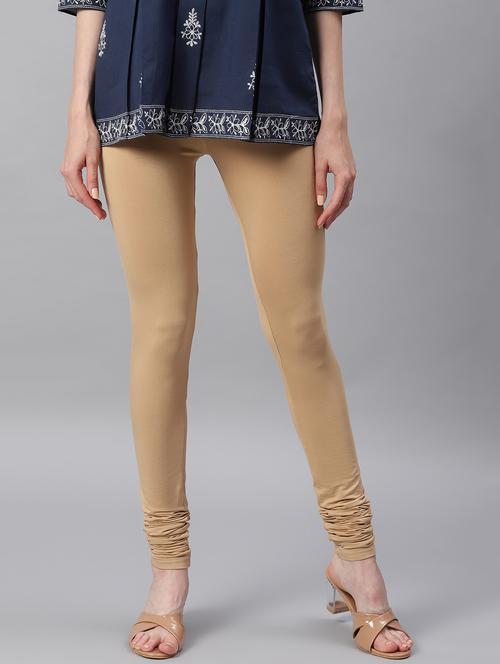 full length solid leggings - 17735205 - Very Small Image - 1