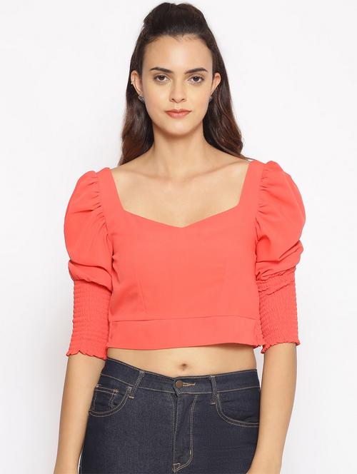 orange polyester regular top - 17735959 - Very Small Image - 1