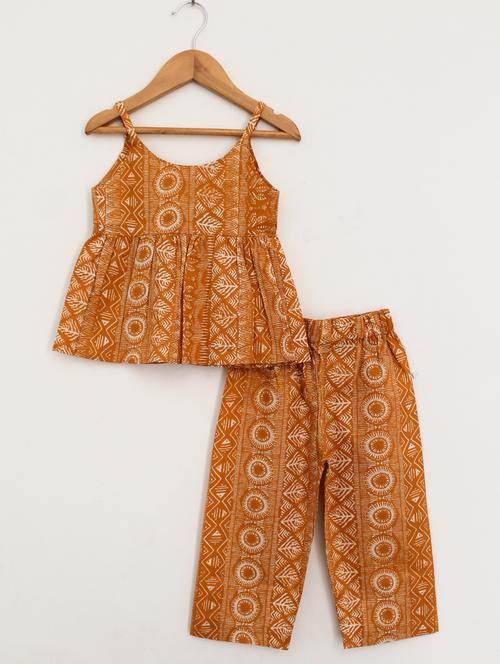 yellow printed twin set - 17738377 - Very Small Image - 1