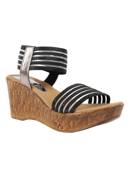 elastic ankle strap sandals - 17738713 - Very Small Image - 1
