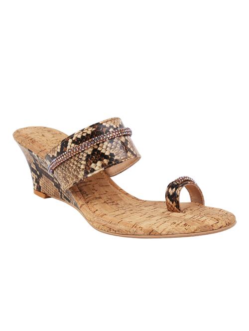 glitter toe loop wedges - 17738805 - Very Small Image - 1