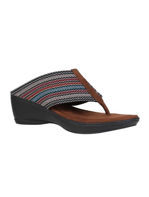 dual-toned textured sandals - 17738820 - Very Small Image - 1