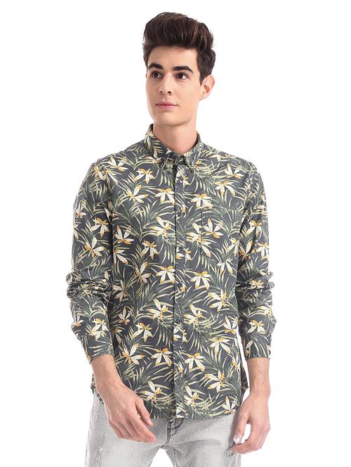 mens tropical casual shirt - 17739500 - Very Small Image - 1