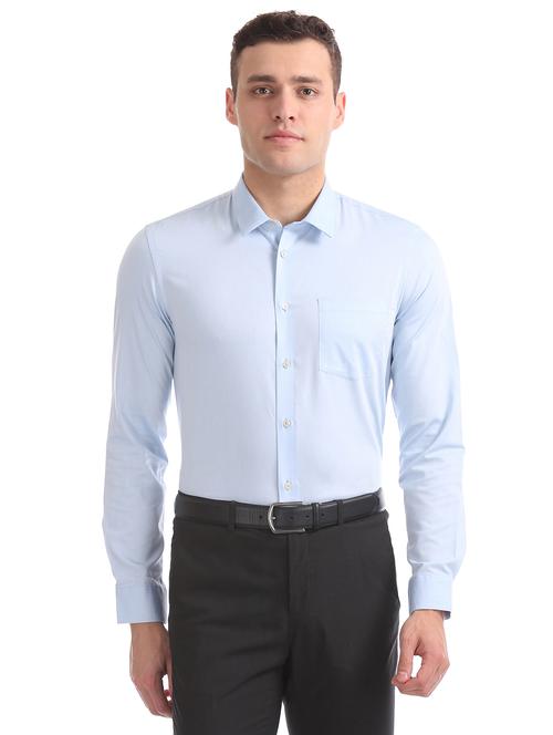light blue solid formal shirt - 17739575 - Very Small Image - 1