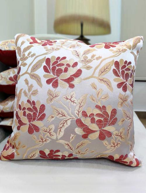 florid maroon cushion set of 5 - 17740317 - Very Small Image - 1