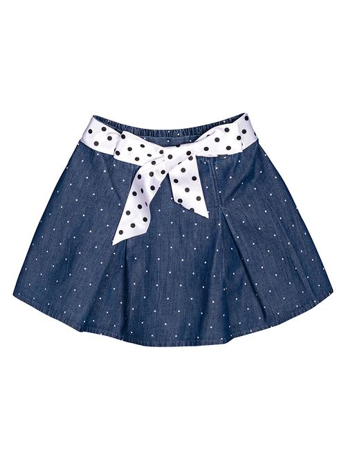 blue cotton flared skirt - 17741288 - Very Small Image - 1