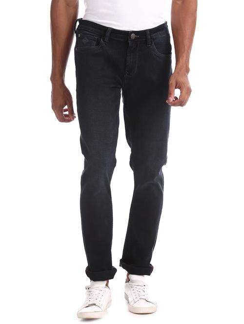 dark blue light washed denim jeans - 17742354 - Very Small Image - 1