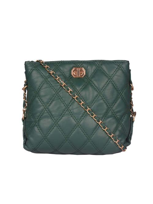 green leatherette (pu) sling bag - 17742614 - Very Small Image - 1
