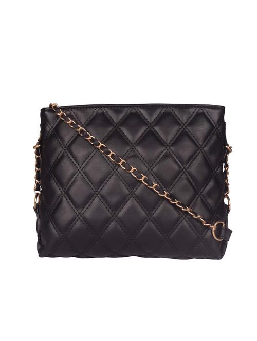 black leatherette (pu) sling bag - 17742627 - Very Small Image - 1