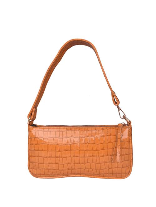 yellow leatherette (pu) handbag - 17742630 - Very Small Image - 1