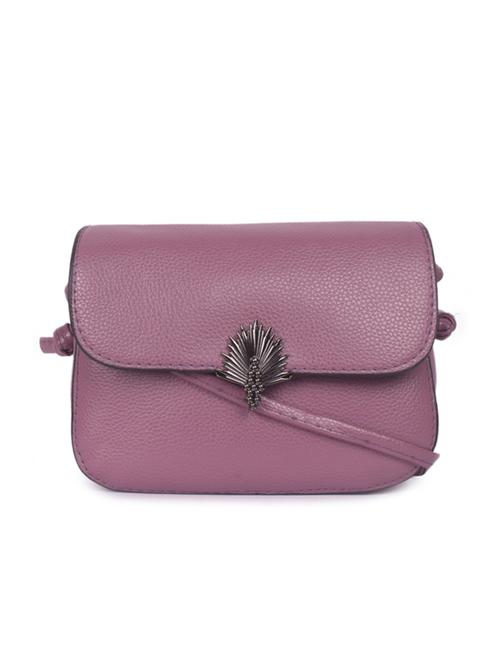 purple leatherette (pu) sling bag - 17742637 - Very Small Image - 1