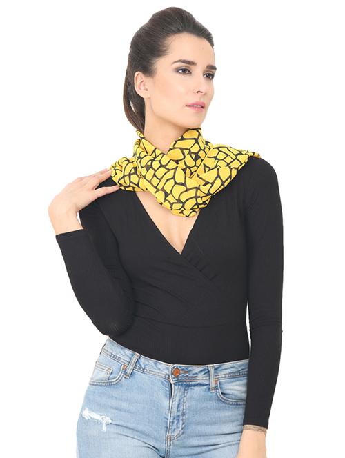 yellow polyester scarf - 17743591 - Very Small Image - 1