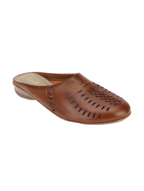 tan leather slip on ballerina - 17743699 - Very Small Image - 1
