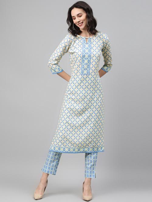 printed straight kurta - 17743923 - Very Small Image - 1