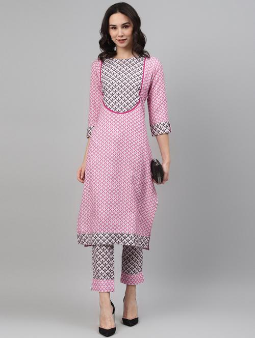 printed straight kurta - 17743925 - Very Small Image - 1