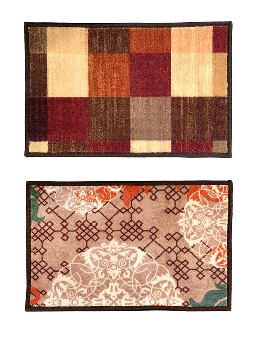 athom trendz premium anti slip printed doormat 37x57 cm combo pack - 17744143 - Very Small Image - 1